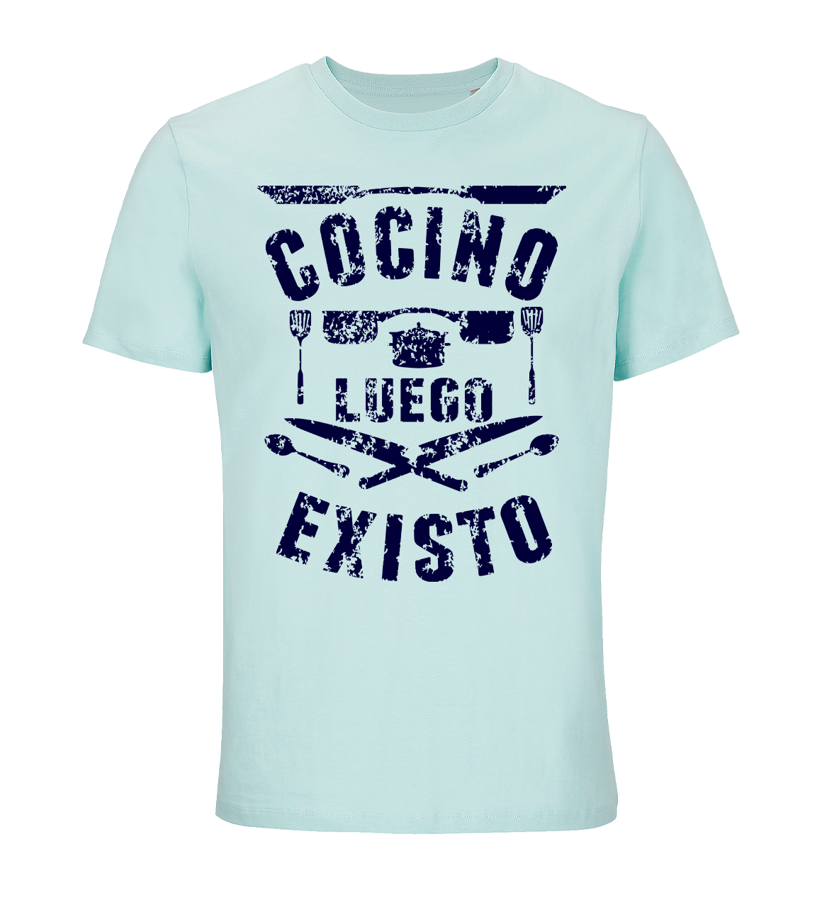CAMISETA COCINO LUEGO EXISTO