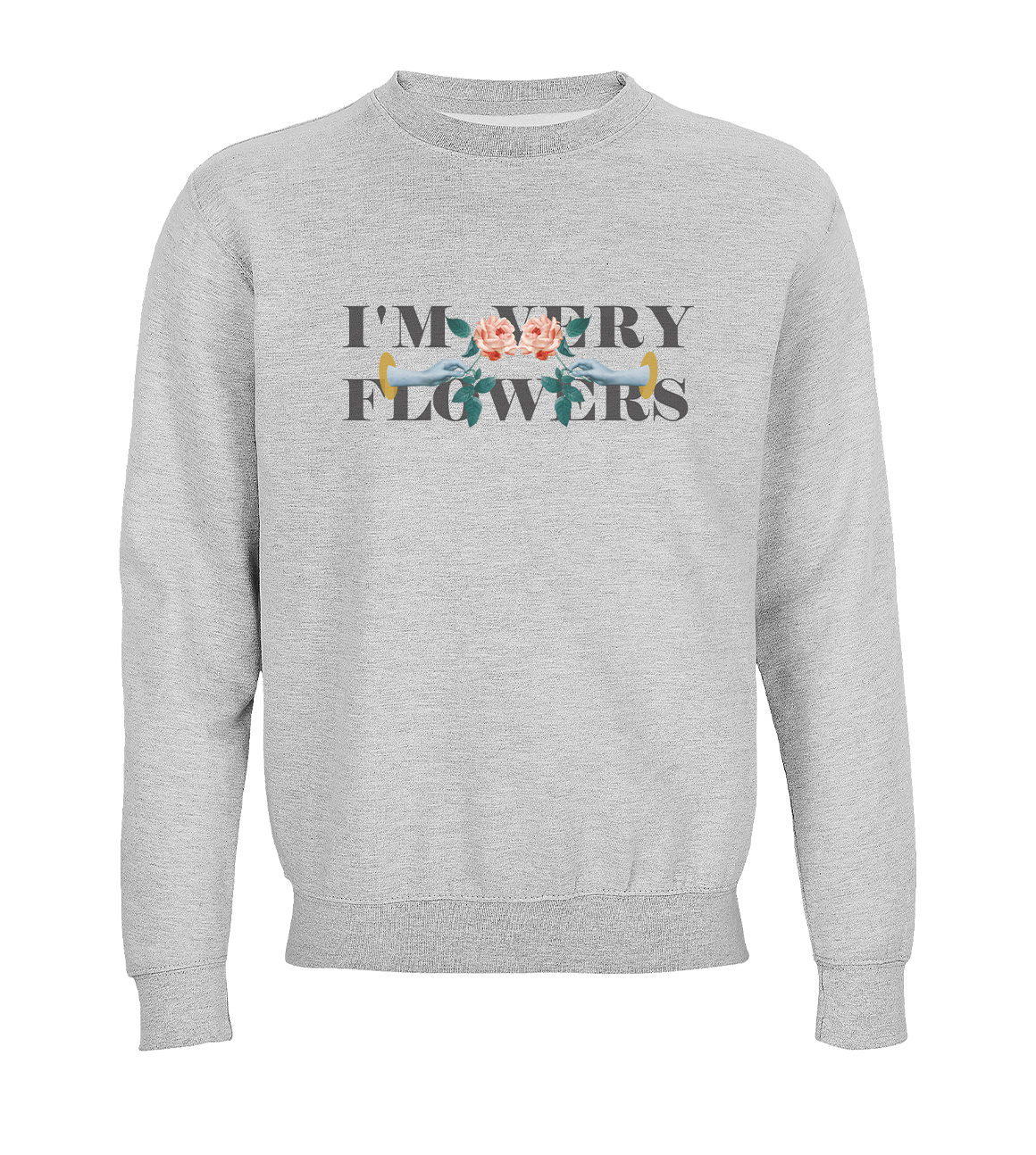 SUDADERA I'M VERY FLOWERS MUJER