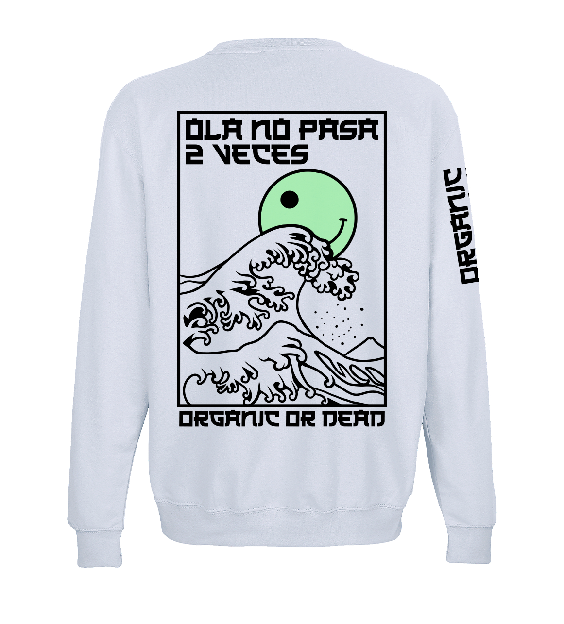 SUDADERA OLA NO PASA DOS VECES HOMBRE