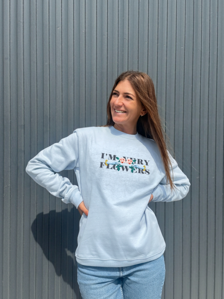 SUDADERA I'M VERY FLOWERS