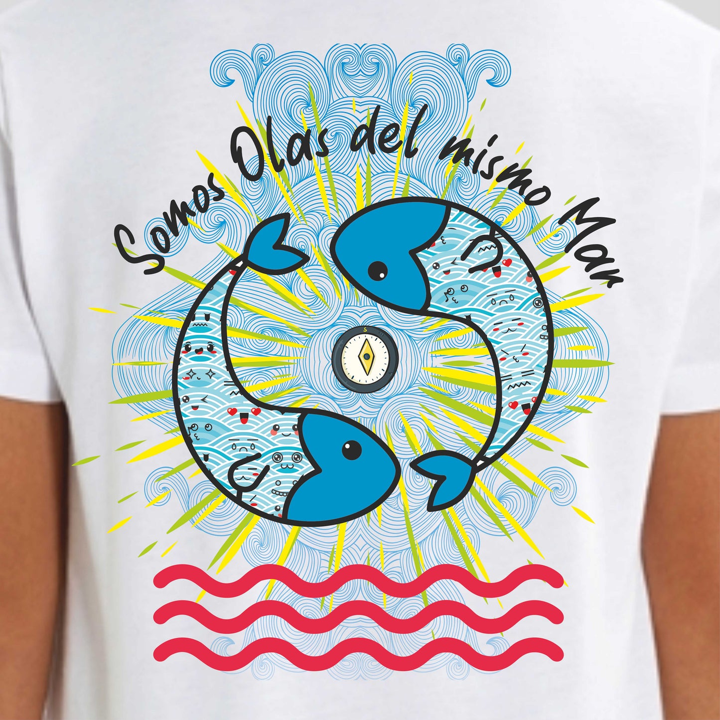 CAMISETA OLA PECES