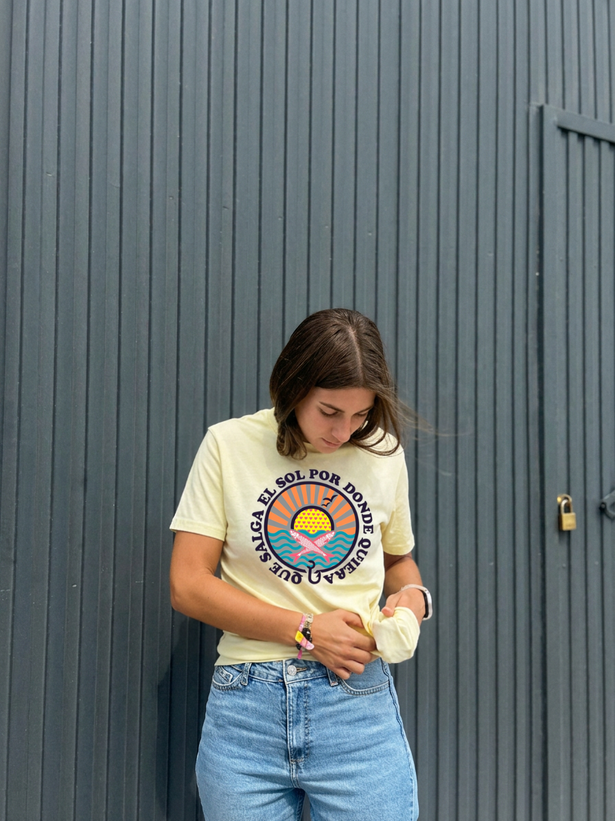 CAMISETA SALGA EL SOL POR DONDE QUIERA