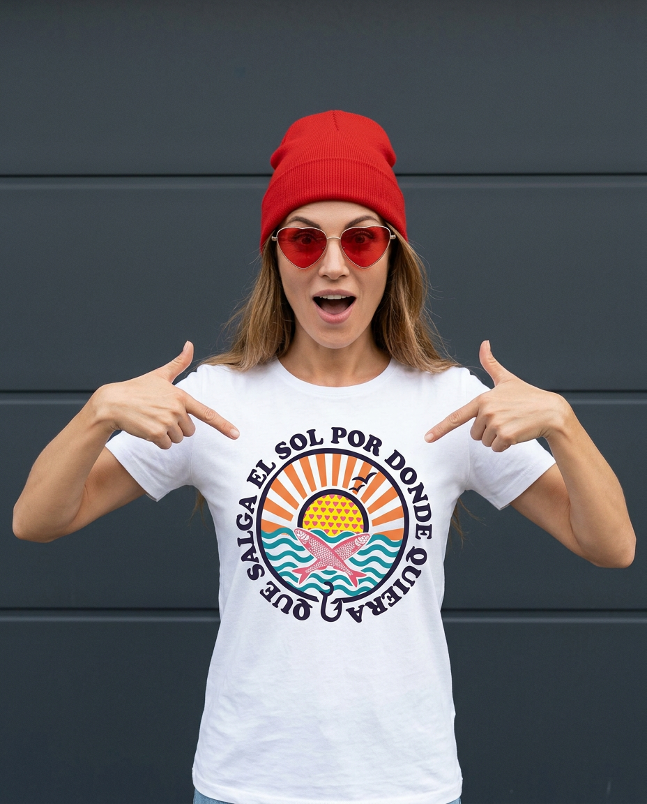 CAMISETA SALGA EL SOL POR DONDE QUIERA