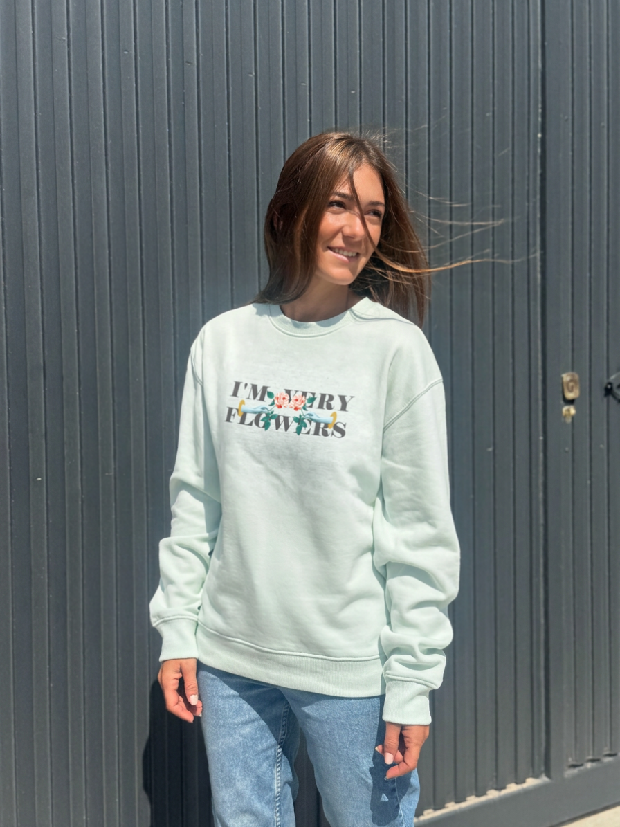 SUDADERA I'M VERY FLOWERS