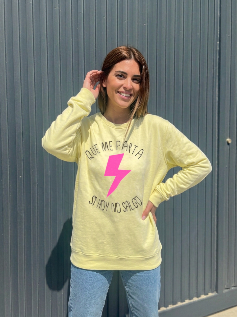 SUDADERA QUE ME PARTA UN RAYO