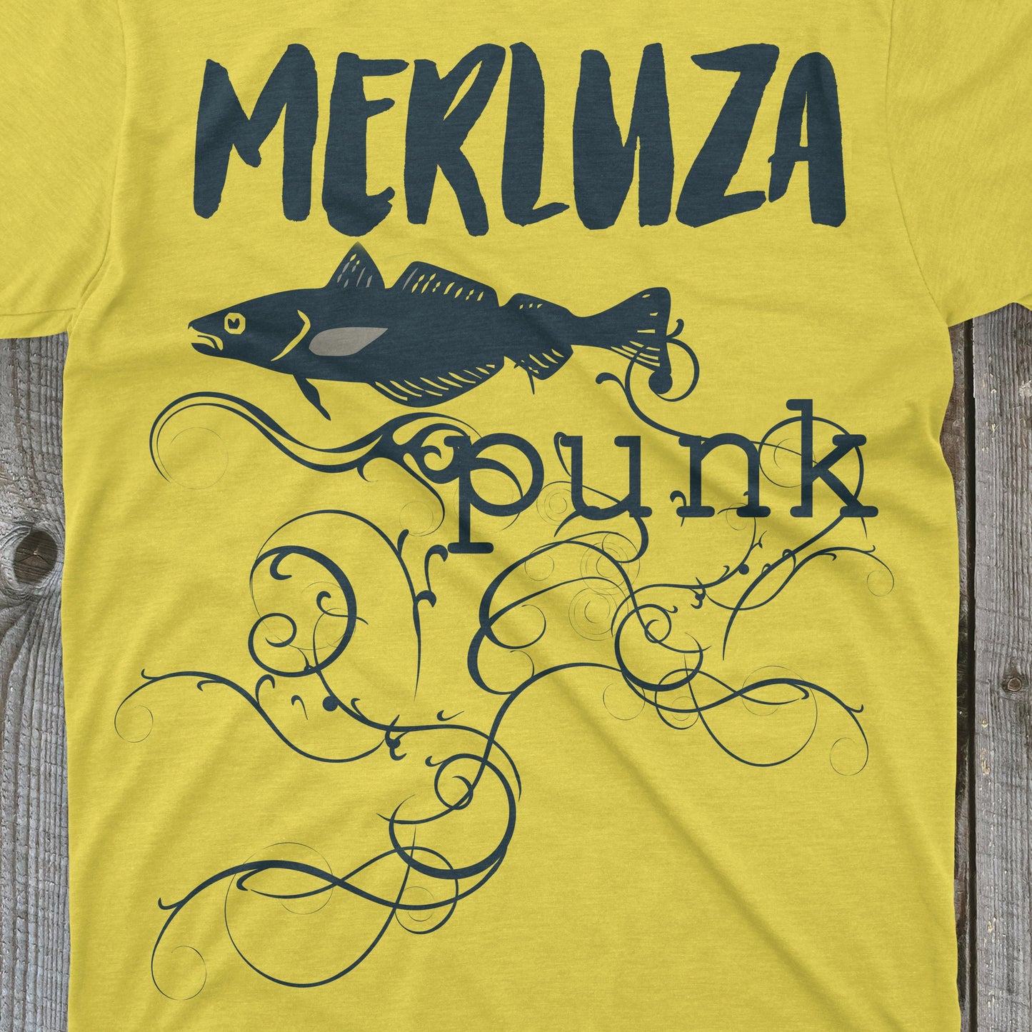 CAMISETA MERLUZA PUNK