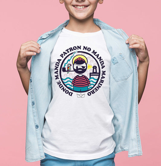 CAMISETA DONDE MANDA PATRON NO MANDA MARINERO